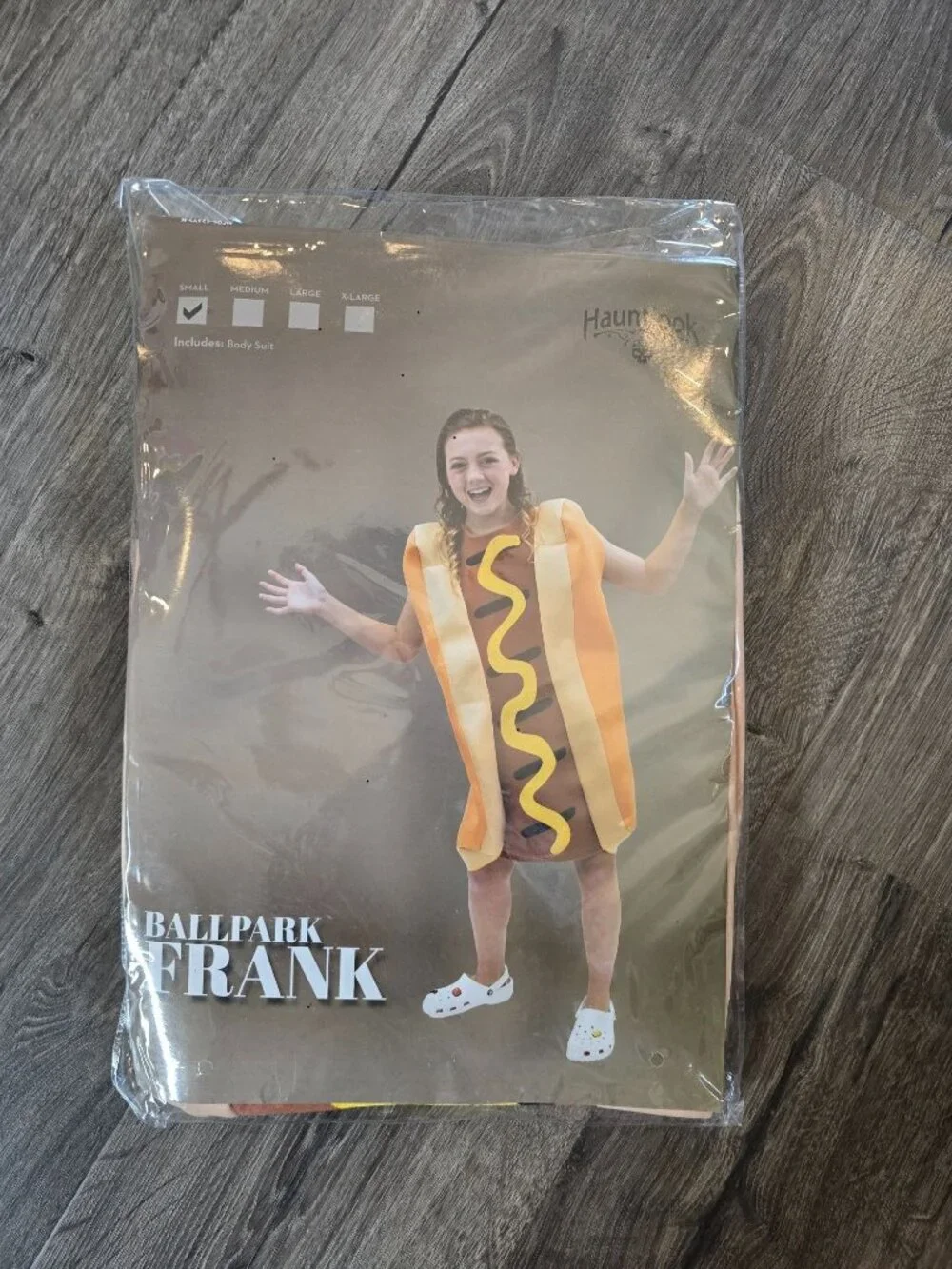 NWT Hauntlook Kids Ballpark Frank  Halloween Costume Size Small Holiday Party